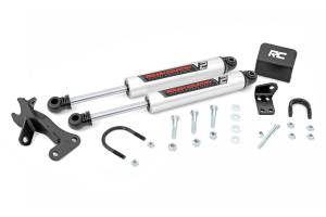 Rough Country V2 Steering Stabilizer - Dual - 4 Inch Lift - Jeep Grand Cherokee WJ (99-04) - 8749670