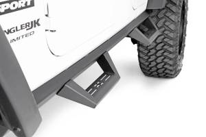 Rough Country - Rough Country Contoured Drop Steps - 4 Door - Jeep Wrangler JK 2WD/4WD (07-18) - 90765B - Image 2