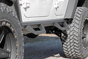 Rough Country - Rough Country Contoured Drop Steps - 4 Door - Jeep Wrangler JK 2WD/4WD (07-18) - 90765B - Image 6