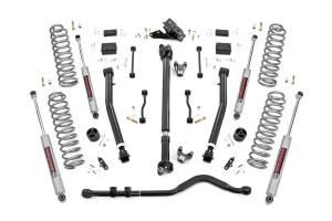 Rough Country 3.5 Inch Lift Kit - Adj LCA - FR D/S - Jeep Wrangler JL Rubicon (18-23) - 90930