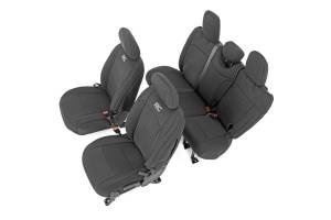 Rough Country - Rough Country Seat Covers - Front and Rear w/ Armrest - Jeep Wrangler JL (18-23) - 91012 - Image 1