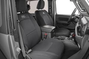 Rough Country - Rough Country Seat Covers - Front and Rear w/ Armrest - Jeep Wrangler JL (18-23) - 91012 - Image 4