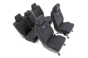 Rough Country - Rough Country Seat Covers - FR w/ Console Cover and Rear - Toyota Tundra (14-21) - 91027A - Image 1