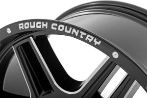 Rough Country - Rough Country Rough Country 92 Series Wheel - Machined One-Piece - Gloss Black - 18x9 - 5x5 - +0mm - 92180018 - Image 2