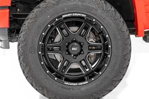 Rough Country - Rough Country Rough Country 92 Series Wheel - Machined One-Piece - Gloss Black - 22x12 - 8x6.5 - -44mm - 92221210 - Image 6