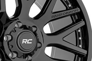 Rough Country - Rough Country Rough Country 95 Series Wheel - One-Piece - Gloss Black - 20x10 - 8x180 - -19mm - 95201006 - Image 3