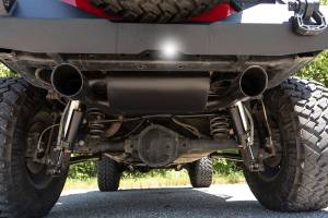 Rough Country - Rough Country Performance Exhaust - Dual Outlet - Jeep Wrangler JK (2007-2018) - 96002A - Image 5