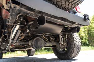 Rough Country - Rough Country Performance Exhaust - Dual Outlet - Jeep Wrangler JK (2007-2018) - 96002A - Image 6