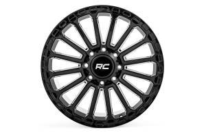 Rough Country - Rough Country Rough Country 97 Series Wheel - One-Piece - Gloss Black - 17x9 - 5x4.5 - -12mm - 97170913 - Image 2