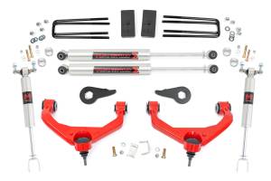 Rough Country 3.5 Inch Lift Kit M1 w/ Overloads Chevy/GMC 2500HD/3500HD (11-19) - 97540RED