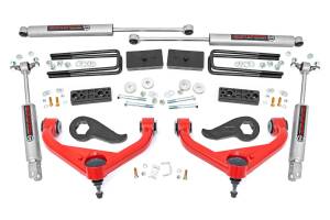 Rough Country 3 Inch Lift Kit w/ Overloads Chevy Silverado & GMC Sierra 2500HD 2WD/4WD (2020-2024) - 97730RED