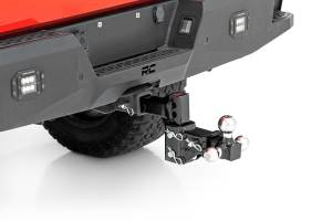 Rough Country - Rough Country Adjustable Trailer Hitch - 6 Inch Drop - Multi-Ball Mount - Fits 2 Inch Receiver - 99100 - Image 1