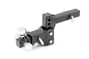 Rough Country - Rough Country Adjustable Trailer Hitch - 6 Inch Drop - Multi-Ball Mount - Fits 2 Inch Receiver - 99100 - Image 4