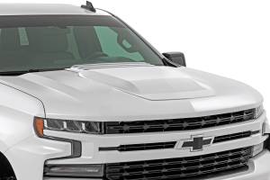 Rough Country Hood Scoop GAZ Summit White 2019-2024 Silverado 1500 - HS10010-GAZ