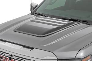 Rough Country Hood Scoop G9K Satin Steel GMC Sierra 1500 (2019-2024) - HS40010-G9K