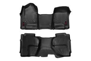 Rough Country Floor Mats - FR & RR - OV Hump - Ext Cb - Chevy/GMC 1500/2500HD/3500HD 2WD/4WD - M-21142