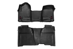 Rough Country Floor Mats - FR & RR - OV Hump - Crew - Chevy/GMC 1500/2500HD/3500HD 2WD/4WD - M-21143