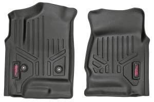 Rough Country Floor Mats - Front - Chevy/GMC 1500/2500HD/3500HD (14-19) - M-2141