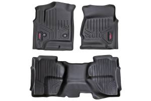 Rough Country Floor Mats - FR & RR - Ext Cab - Chevy/GMC 1500/2500HD/3500HD 2WD/4WD - M-21412