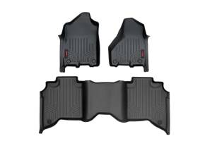 Rough Country Floor Mats - FR & RR - FR Bucket - Crew - Ram 2500/3500 (19-23) - M-31430