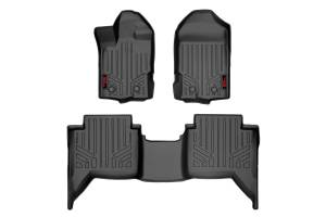 Rough Country Floor Mats - FR & RR - Ford Ranger 2WD/4WD (2019-2023) - M-51002