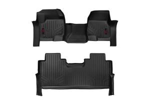 Rough Country Floor Mats - FR & RR - FR Bench - Ford Super Duty 2WD/4WD (17-22) - M-51173