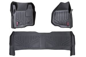 Rough Country Floor Mats - FR & RR - Depressed Pedal - Ford Super Duty (11-16) - M-51223