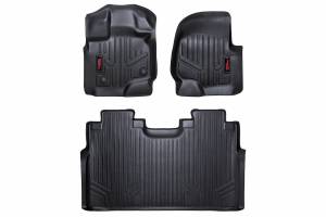 Rough Country Floor Mats - FR & RR - FR Buckets - Ford F-150 (15-23)/F-150 Lightning (2022) - M-51512