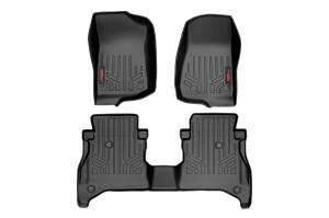 Rough Country Floor Mats - FR & RR - RR Non-Lock - Jeep Gladiator JT 4WD (20-22) - M-61505