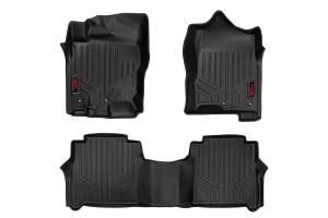 Rough Country Floor Mats - FR & RR - Crew Cab - Nissan Titan (17-21)/Titan XD (16-21) - M-81712