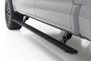 Rough Country Power Running Boards - Lighted - Super Cab - Ford F-150/Lightning/F-250/F-350/Raptor (15-23) - PSR71525