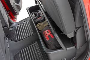 Rough Country Under Seat Storage with Locking Lid - Crew Cab - Chevy/GMC 1500/2500HD/3500HD (19-24 & Classic) - RC09071