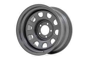 Rough Country Steel Wheel - Gray - 15x8 - 5x4.5 - 3.30 Bore - -19 - RC158545G