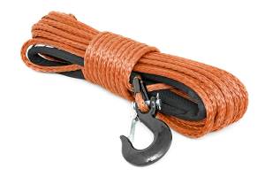 Rough Country Synthetic Rope - 3/8 Inch - 85 Ft - Orange - RS111