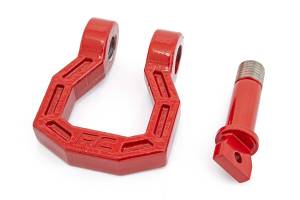 Rough Country - Rough Country D-Ring - Forged - Pair - Red - RS119 - Image 2