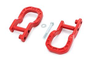 Rough Country - Rough Country Tow Hooks - Forged - Red - Chevy Silverado 1500 2WD/4WD (2014-2018) - RS134 - Image 2