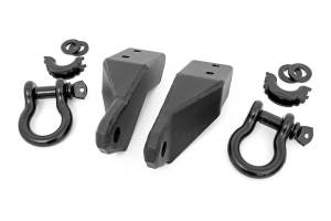 Rough Country - Rough Country Tow Hook Brackets - D-Ring - Bull Bar Sup - Toyota Tundra (07-21) - RS154 - Image 1