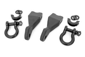 Rough Country Tow Hook Brackets - D-Ring Combo - Chevy Silverado 1500 (19-23) - RS155