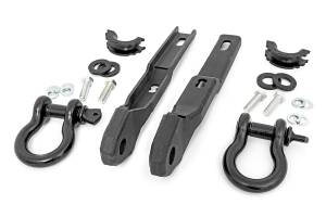 Rough Country Tow Hook Brackets - D-Ring Combo - Nissan Titan 2WD/4WD (2017-2021) - RS160