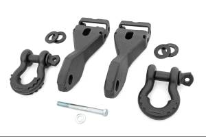 Rough Country Tow Hook Brackets - D-Ring Combo - Chevy Silverado 1500 (14-18) - RS170