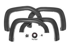 Rough Country Fender Flares - Sport - GAZ Summit White - GMC Sierra 1500 2WD/4WD (19-24) - S-G11911-GAZ