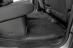 Rough Country - Rough Country Sure-Fit Floor Mats - FR & RR - FR Over Hump - Crew - Chevy/GMC 1500/2500HD/3500HD (19-25) - SM21613 - Image 4