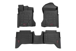 Rough Country Sure-Fit Floor Mats - Front & Rear - Crew - Ford Ranger 2WD/4WD (2024) - SM51003