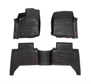 Rough Country Sure-Fit Floor Mats - FR & RR - Toyota Tacoma 2WD/4WD (2016-2023) - SM71216