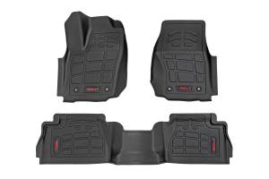 Rough Country Sure-Fit Floor Mats - Front & Rear - Crew - Toyota Tacoma 2WD/4WD (2024) - SM71224