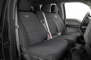 Rough Country Seat Covers - FR Bench and RR Bench Ford F-150/Lightning/F-250/F-350  (15-25) - 91067