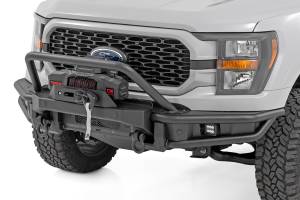 Rough Country - Rough Country Front Bumper - Tubular -Winch Mount - Ford F-150 2WD/4WD (2021-2023) - 51216W - Image 1