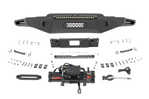 Rough Country Hybrid Front Bumper - 12000S - Blk LED - Toyota Tundra 2WD/4WD (2022-2025) - 72007