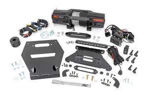 Rough Country LED Light - Winch Mount - RS6500S - 10" Black Slimline - Polaris RZR Pro R - 92064