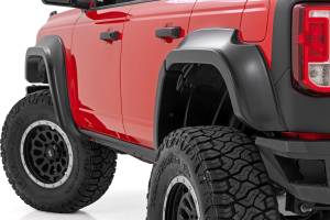Rough Country - Rough Country Fender Flares - JS Iconic Siver - Ford Bronco 4WD (2021-2025) - O-F12124-JS - Image 1